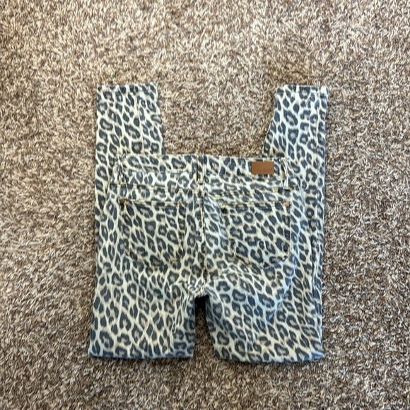 Judy Blue Skinny Fit Jeans Women's 5/27 Heathered Cheetah Tan Black Stretch - Picture 6 of 12